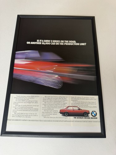 Framed original red - framed, bmw
