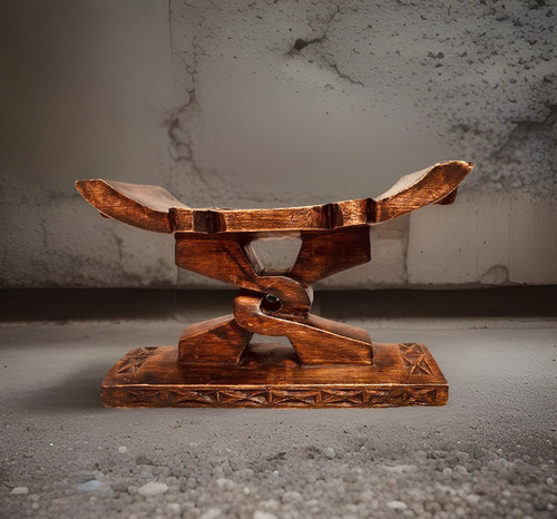 Ashanti stool headrest hand - stool,