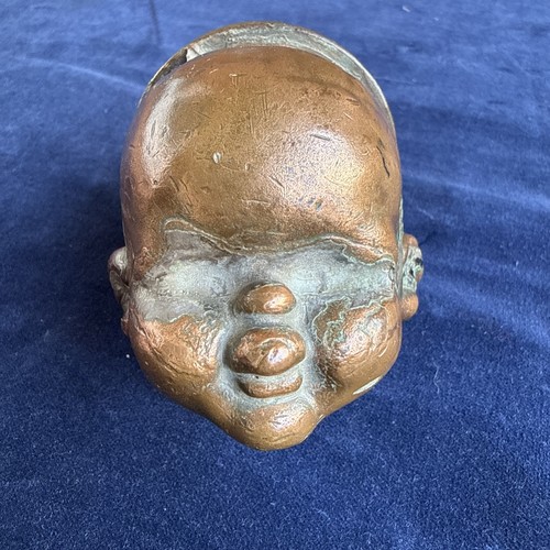 Brass copper dolls head - copper, mold