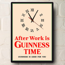 Guinness Metal Wall Clock