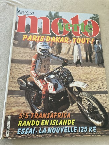 Green motorcycle 1980 - motorcycle,