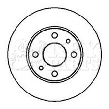 2x Brake Discs Solid For Fiat