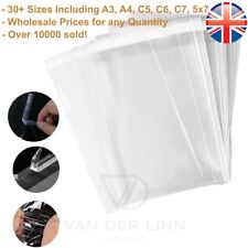 CLEAR CELLO BAGS CELLOPHANE VDL SELF SEAL FOR CARD SWEET A3 A4 C5 C6 C7 5X7 OPP