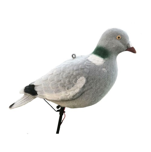 Pecking pigeon decoy with - pigeon,