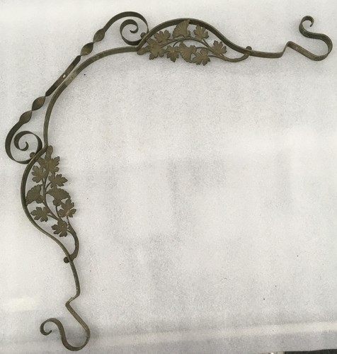 Antique cast brass hanging - cast,