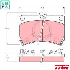 BRAKE PAD SET DISC BRAKE