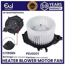 HEATER BLOWER MOTOR FAN FOR CITROEN BERLINGO B9 PEUGEOT PARTNER TEPEE 6441AS