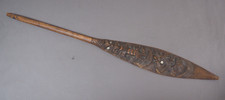 LARGE OCEANIC POLYNESIAN NEW ZEALAND MAORI CARVED WOODEN TRIBAL ART PADDLE CLUB