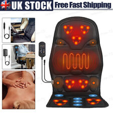 8-Mode Full Back Massage Vibration Cushion Car Chair Seat Pad Mat Heat Massager