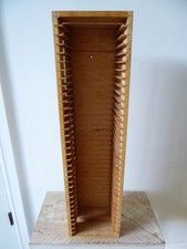 Wood CD Storage Rack (Holds 35) Wall Mounted