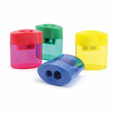 4 Colour Plastic Sharpener