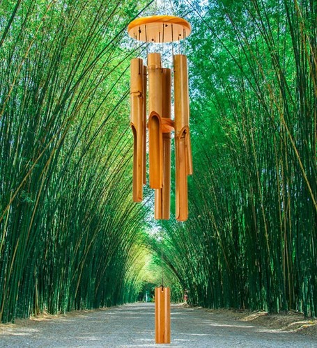 Bamboo wind chime tube - bamboo,