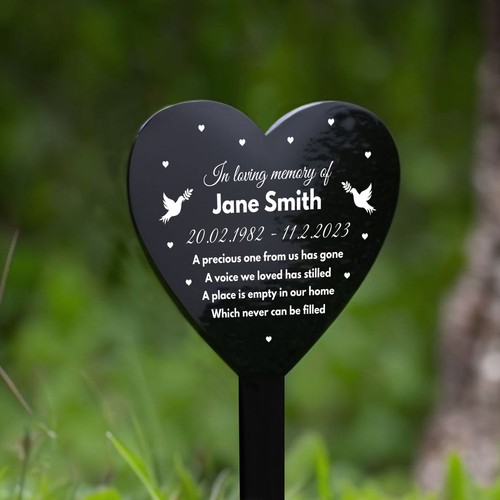 Personalised memorial stake - personalised,
