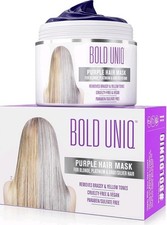 Bold Uniq Purple Blonde Platinum & Silver Hair Mask Sulfate Free Toner Hot Sale