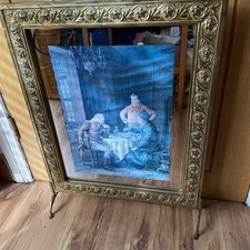 Vintage Mirrored Fire Screen