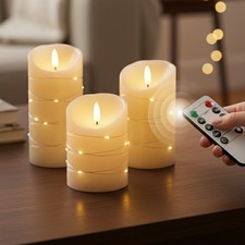 LED Flameless Pillar Candles