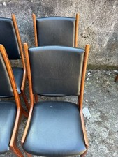 Set Of 4 Danish Kai Kristensen Teak Dining Chairs 