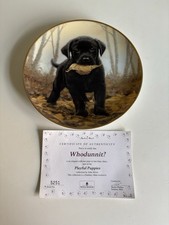 Vintage Black Labrador china