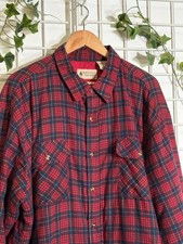 Vintage 90s Red Check Plaid
