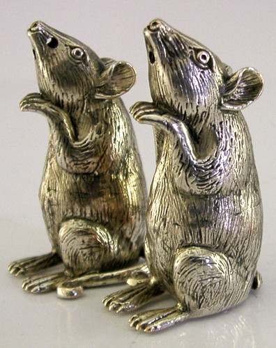 Solid silver mice salt - solid,