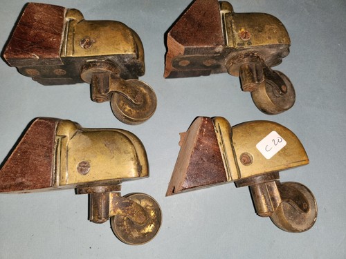 Antique brass set - , of
