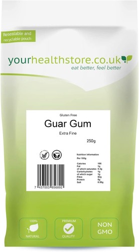 Yourhealthstore guar gum - gum, 250g