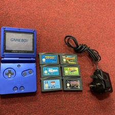 Nintendo GameBoy Advance SP Console Bundle - 6 Games, charger - SEE DESCRIPTION