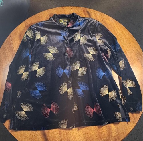 Vtg mirasol abstract velvet - vtg,