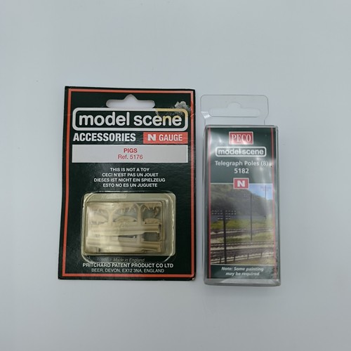 Model scene telegraph - scene, pole