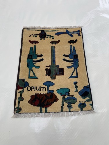 667 war rug afghan - war,