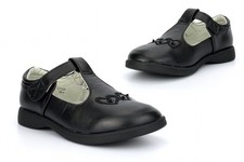 Girls Touch Fastening School Shoes Girls T-Bar School Shoes Girls School Shoes
