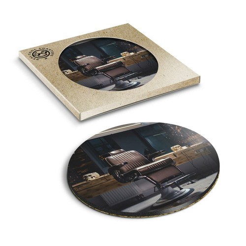 Boxed round coasters - boxed,