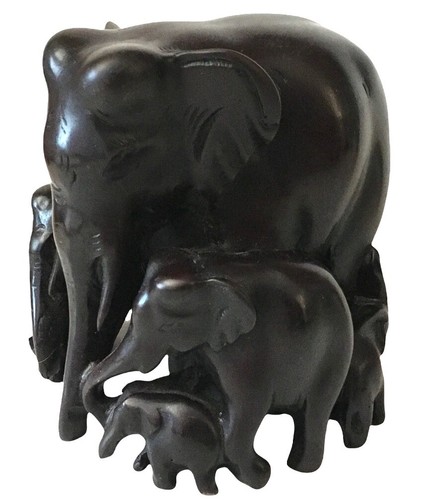 Thai elephant family wood - thai,