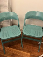 Pair Of IKEA  Chairs, Teal Color Two Of Them