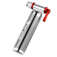 WEST BIKING Mini Bicycle Pump CO2 Inflator Bicycle Pump Ball Pump Silver