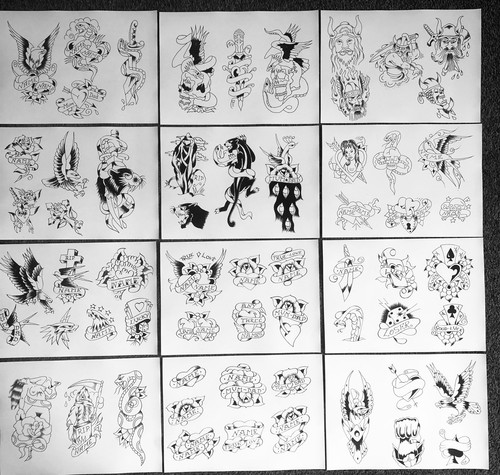 Vintage 1970s tattoo flash - 1970s,
