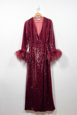 Zara Dress Size M Burgundy