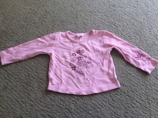 Pink Floral Top by Feu Follet 100% Cotton 2-3 Years
