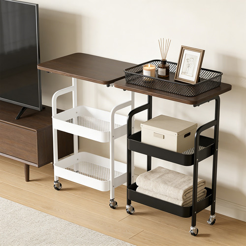 Tier storage trolley cart on - tier,