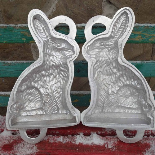 Large aluminum mold bunny - large,