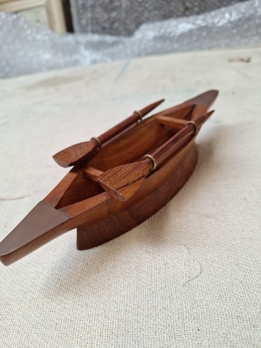 Wooden canoe - wooden,
