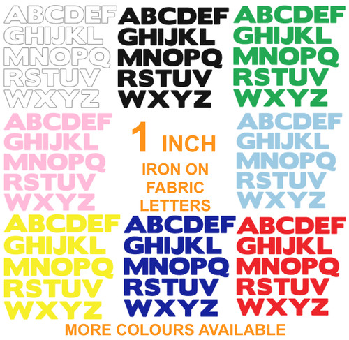 Iron fabric letters - fabric, letters!*new*
