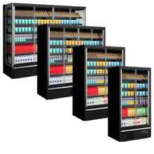 BLACK GLASS DOOR MULTIDECK DISPLAY SHOP FRIDGE  GP14-FGDBK £3674+ VAT DELIVERED