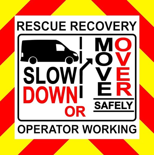 200mm recovery truck sticker - recovery,