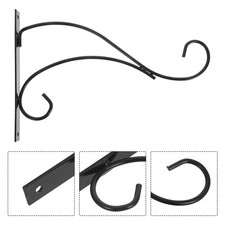  2pcs Metal Wall Hooks: Plant Hangers Indoor/Outdoor for Hanging Baskets