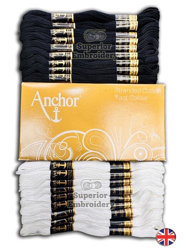 White black anchor - black,