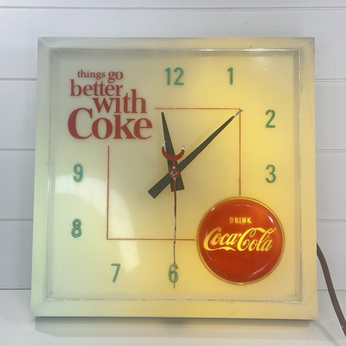 Vtg 1960 coca - vtg, lighted