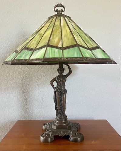 Art nouveau bronze stained - art,