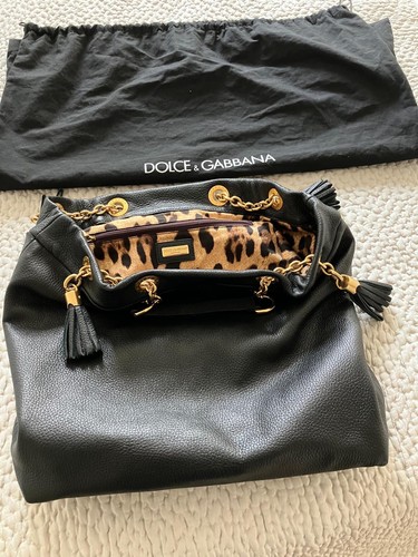Dolce gabbanna black leather - dolce,