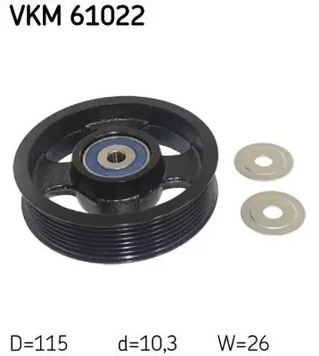 Belt pulley vkm 61022 skf - vkm,